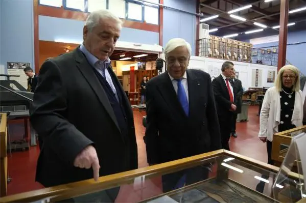 President Prokopis Pavlopoulos visited Museum of Typography, 1/12/2016